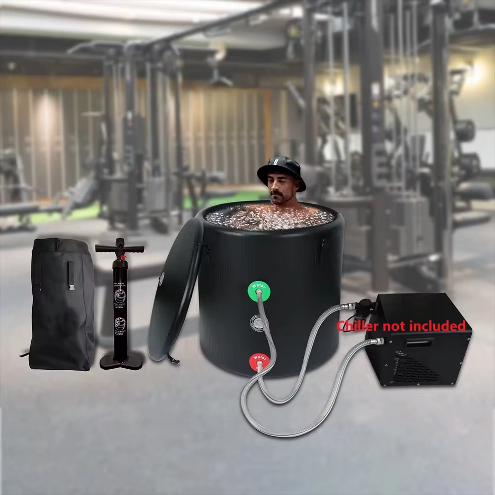 Pro Elite Recovery 90Cm Ice Pod Ice Bath Therapy Inflatable DWF Cold Plunge Tub for 03Hp Water Chiller for Athletes